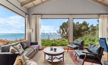 Casa en primera línea, playa la Boca, Concón.