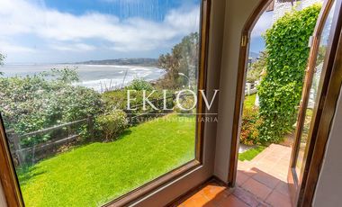 Casa en primera línea, playa la Boca, Concón.