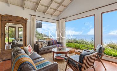 Casa en primera línea, playa la Boca, Concón.