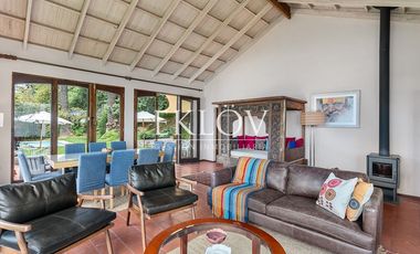 Casa en primera línea, playa la Boca, Concón.