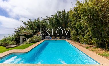 Casa en primera línea, playa la Boca, Concón.