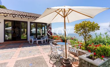 Casa en primera línea, playa la Boca, Concón.