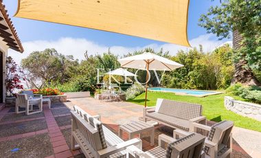 Casa en primera línea, playa la Boca, Concón.