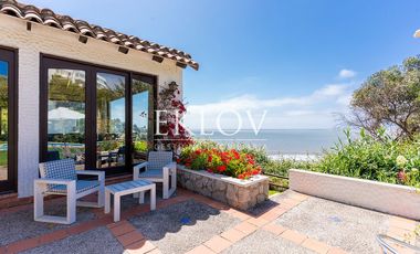 Casa en primera línea, playa la Boca, Concón.