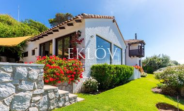 Casa en primera línea, playa la Boca, Concón.