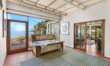 Casa en primera línea, playa la Boca, Concón.