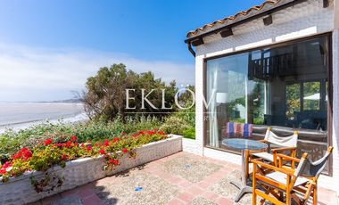 Casa en primera línea, playa la Boca, Concón.