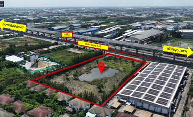 Prime Investment Land! 100-Meter Frontage! For Sale: 12 Rai (19,224 sq.m.) of Prime Land on Rama 2 Road! Located on the outbound side of Rama 2 Road,