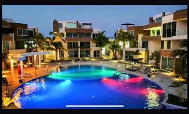 Departamento amueblado en planta baja Condóminos Gran Kuke puerto Arista