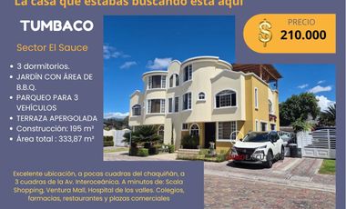 Casa en venta Sector El Sauce – Tumbaco