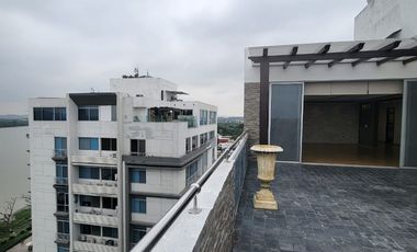 ALQUILER LUJOSO PENTHOUSE EN RIVER TOWERS, PRIMEROS KMS VIA A SAMBORONDON
