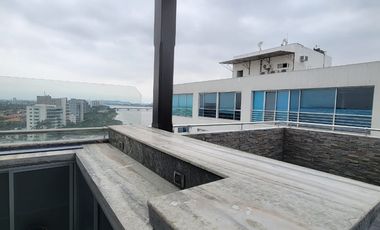 ALQUILER LUJOSO PENTHOUSE EN RIVER TOWERS, PRIMEROS KMS VIA A SAMBORONDON