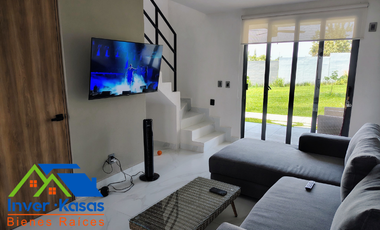 SE RENTA CASA NUEVA, AMUEBLADA A UN COSTADO DEL PARQUE INDUSTRIAL DE CUAUTLA