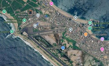 SE VENDE TERRENO ESQUINERO DE 250m2 EN SALINAS - ECUADOR