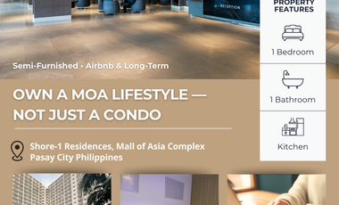 RUSH For Sale: Furnished Condo Unit at Shore Residences, Mall of Asia Pasay – Ready for Airbnb or Long-Term Rental! 🌇