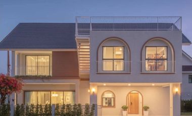 Pool villa for sale in Graceland Village, Chiang Mai. The only model home in the project, opposite Grace International School.