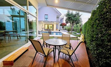 Pool villa for sale in Graceland Village, Chiang Mai. The only model home in the project, opposite Grace International School.