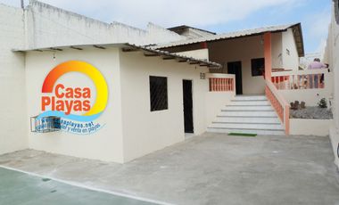 Vendo Casa en Playas Villamil, Av Sixto Chang, Vía a Karibao Engabao