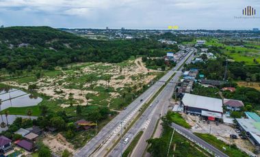 Land for Sale – Pink Zone (Commercial) Zoning, Mountain View, Prime Location at Cha-am Beach Entrance Cha-am – Hua Hin Zone, Phetchaburi “The ultimate