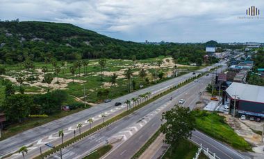 Land for Sale – Pink Zone (Commercial) Zoning, Mountain View, Prime Location at Cha-am Beach Entrance Cha-am – Hua Hin Zone, Phetchaburi “The ultimate