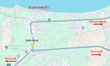 Land for Sale – Pink Zone (Commercial) Zoning, Mountain View, Prime Location at Cha-am Beach Entrance Cha-am – Hua Hin Zone, Phetchaburi “The ultimate