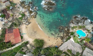 Lote frente al mar de 6,000 m² con vista panorámica – Bahía Estacahuite, Mazunte – Puerto Ángel