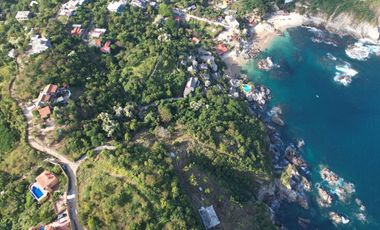 Lote frente al mar de 6,000 m² con vista panorámica – Bahía Estacahuite, Mazunte – Puerto Ángel