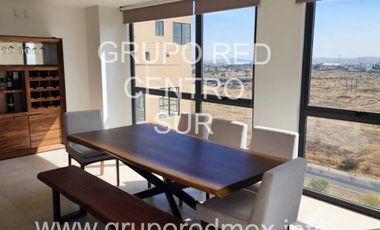 Departamento amueblado en renta en Queretaro sobre Fray Junipero Serra enfrente de Paseo Queretaro, CANTERAS