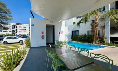 DEPARTAMENTO EN VENTA EQUIPADO EN FRACCIONAMIENTO CON AMENIDADES CERCA DE CARRETERA MATEHUALA