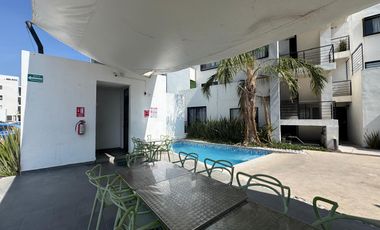 DEPARTAMENTO EN VENTA EQUIPADO EN FRACCIONAMIENTO CON AMENIDADES CERCA DE CARRETERA MATEHUALA