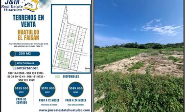 ULTIMOS TERRENOS EN EL FAISAN A 10 MINUTOS DE BAHIAS DE HUATULCO