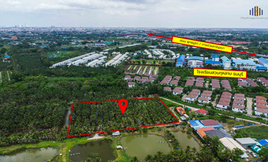 Almost Half the Market Price!! Fully Filled Land, Over 4 Rai, Rectangular Plot, on Anamai Ngam Charoen 25 Road, Tha Kham, Bang Khun Thian