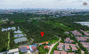 Almost Half the Market Price!! Fully Filled Land, Over 4 Rai, Rectangular Plot, on Anamai Ngam Charoen 25 Road, Tha Kham, Bang Khun Thian