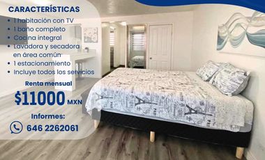 Departamento en renta | A pasos de la playa | Fracc. Acapulco, Ensenada