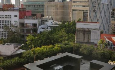 Renta Loft para ejecutivos a estrenar en Icon Roma con balcon 1 cajon estac independiente equipado con mucho gusto