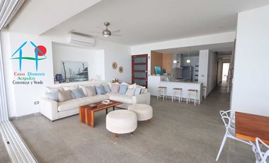 Depto de playa con Terraza, Vista Frontal al Mar y 3 recámaras. Ocean Front 705