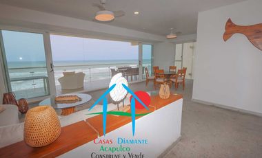 Depto Frente al Mar con Terraza y 4 Rec. Para 8 personas. Ocean Front 401
