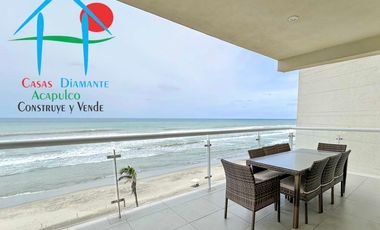 Depto Frente al Mar con Terraza y 4 Rec. Para 8 personas. Ocean Front 401