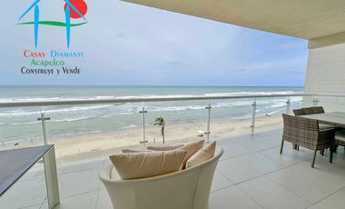 Depto Frente al Mar con Terraza y 4 Rec. Para 8 personas. Ocean Front 401