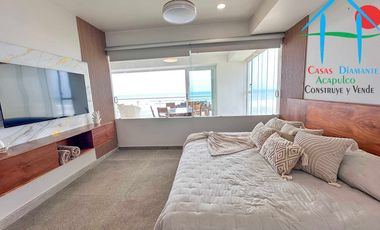 Depto Frente al Mar con Terraza y 4 Rec. Para 8 personas. Ocean Front 401