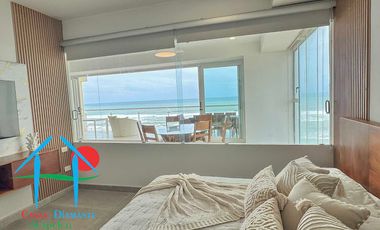 Depto Frente al Mar con Terraza y 4 Rec. Para 8 personas. Ocean Front 401