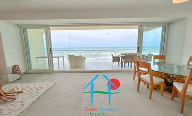 Depto Frente al Mar con Terraza y 4 Rec. Para 8 personas. Ocean Front 401
