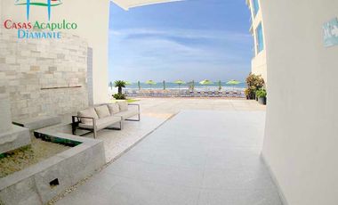 Depto Frente al Mar con Terraza y 4 Rec. Para 8 personas. Ocean Front 401