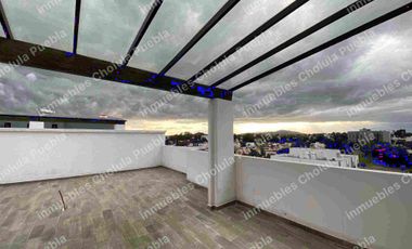 Penthouse nuevo en venta, 2 niveles, con roof top privado, a 5 minutos de UDLAP, Explanada Puebla y zona arqueológica de Cholula.