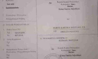 Di jual tanah murah, bonus Rumah, di Kleben Caturharjo, Tempel dkt RSUD SLEMAN, IBARBO PARK, POLRES SLEMAN, PEMDA SLEMAN