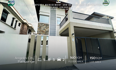 FOR RENT – Semi-Furnished 5-Bedroom 2-Storey House in a Secured Subdivision near Angeles City & San Fernando, Pampanga
