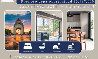 Oportunidad de inversión: Precioso Loft amueblado en el corazón de la CDMX!