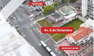 TERRENO EN VENTA 6 DE DICIEMBRE Y VEINTIMILLA, QUITO ECUADOR