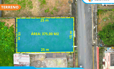 VENDO Terreno de 375 m2 en Urbanización Banco de Fomento, a pocos pasos de las canchas deportivas