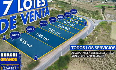 Venta de terreno en Huachi Grande